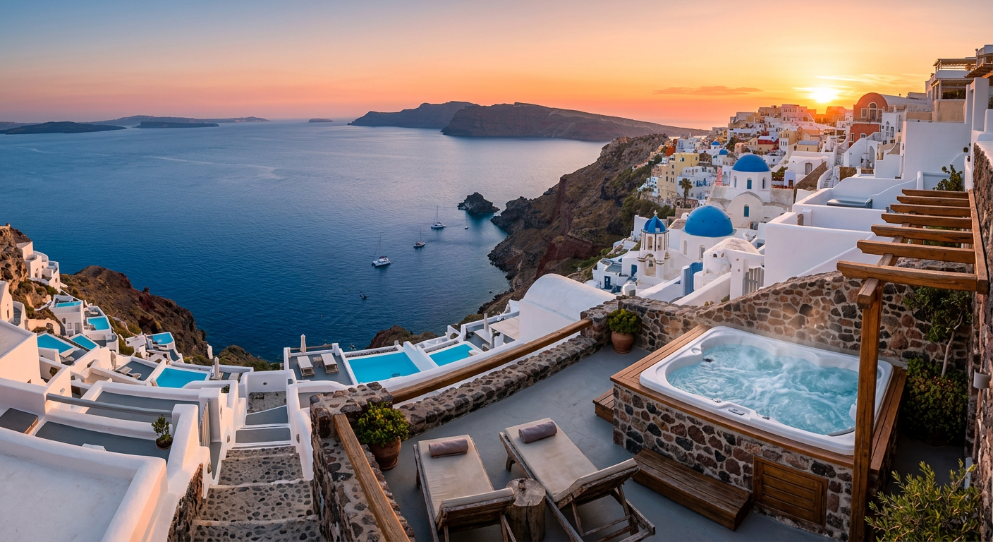 The Iconic Caldera: Santorini’s Cliffside Sanctums