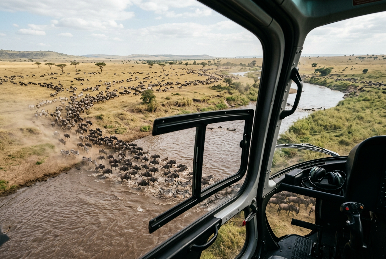 The Great Migration by Private Helicopter