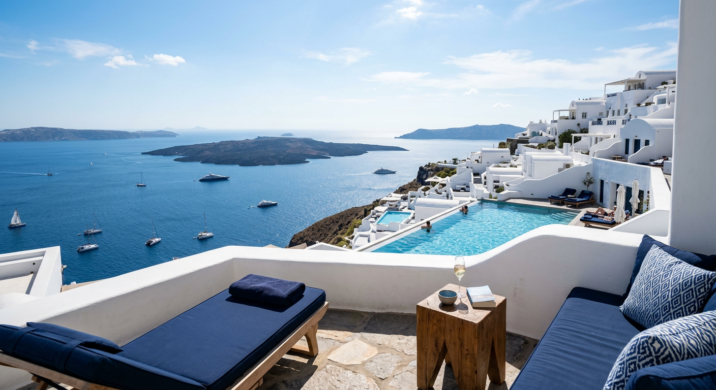 Grecian Blues at Grace Hotel, Auberge Resorts Collection, Santorini