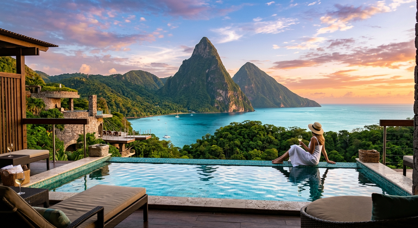 The Volcanic Grandeur of Jade Mountain, St Lucia