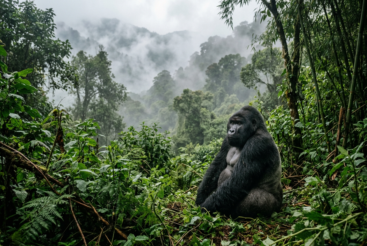 Gorilla Trekking in the Mist: Rwanda and Uganda