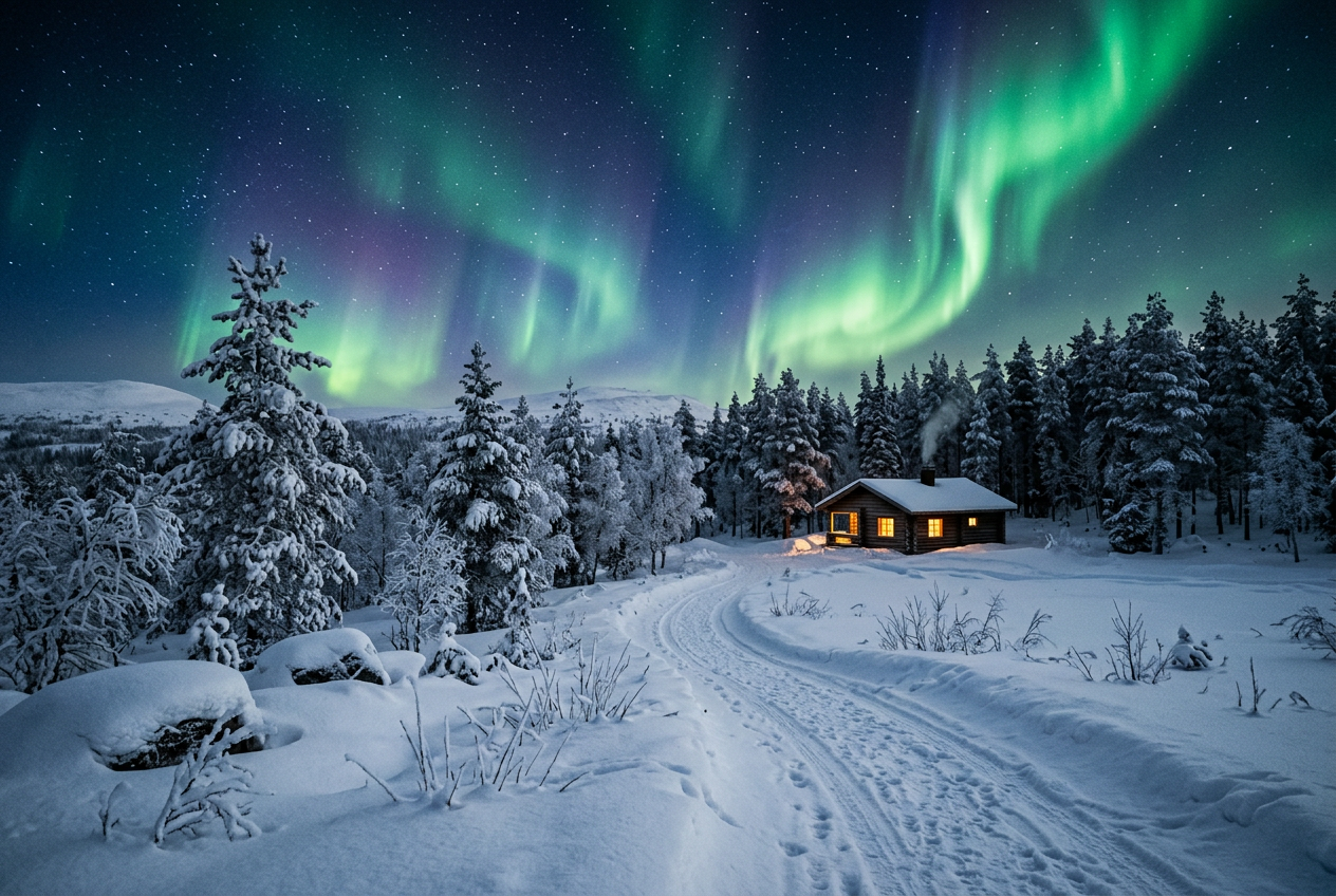 Chasing the Northern Lights in Finnish Lapland