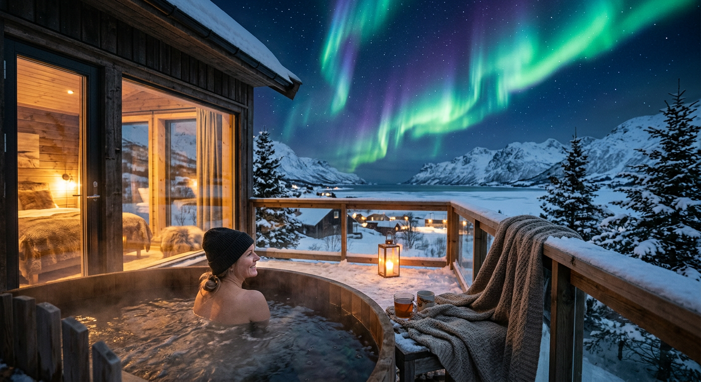 Nordic Comfort: Tubs Under the Northern Lights