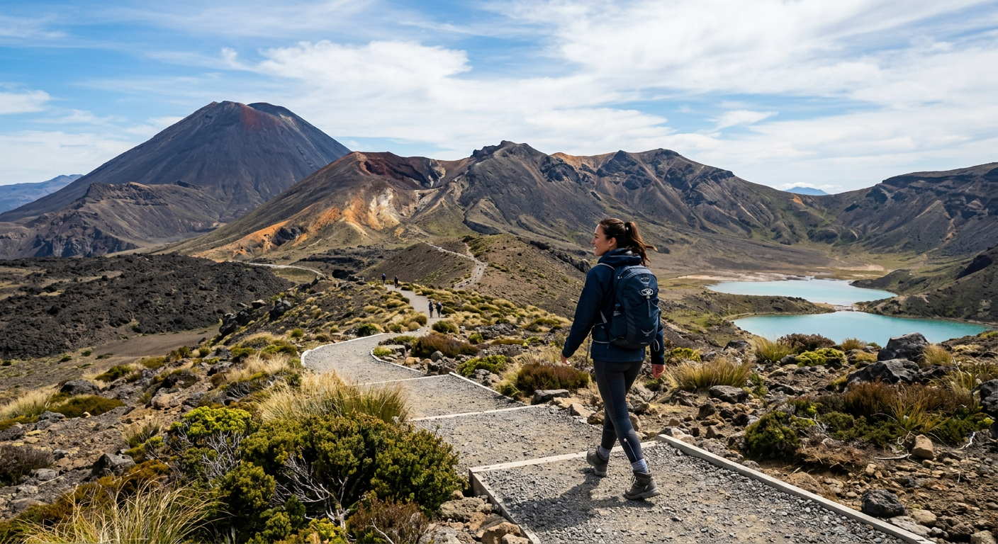 Tongariro Northern Circuit Day-Walks, New Zealand (Beginner)