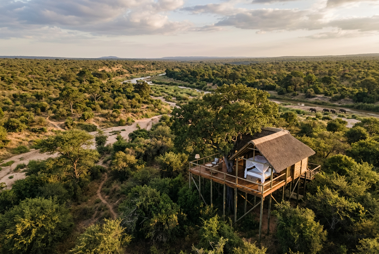 The African Bush from Above: Lion Sands Game Reserve