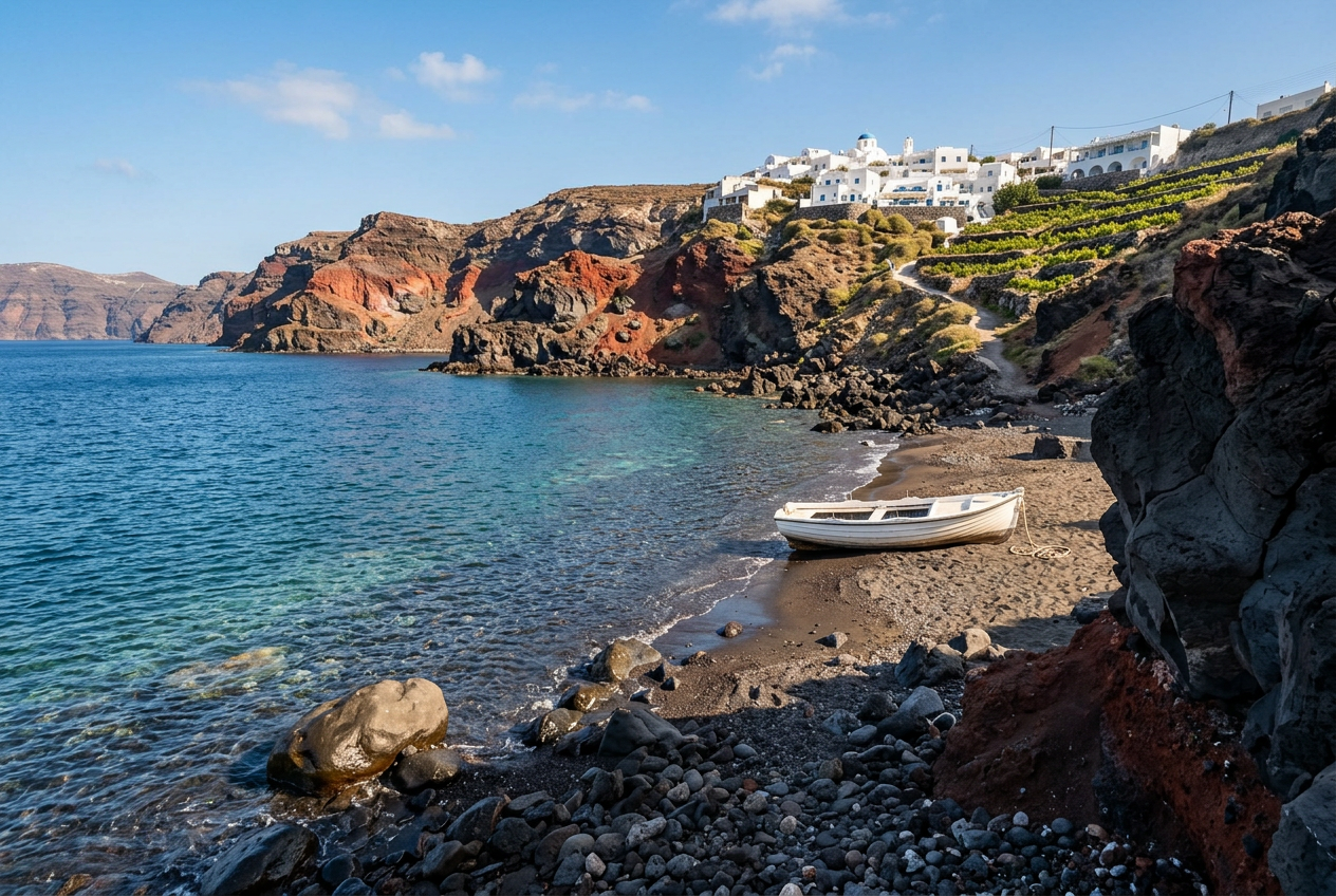 Exploring Secluded Volcanic Beaches