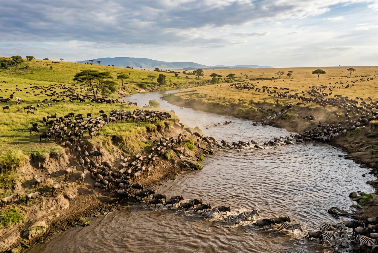 The Great Migration: Serengeti vs Maasai Mara