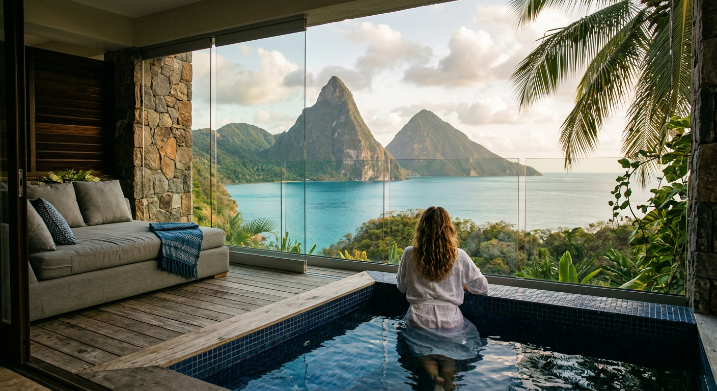 The Caribbean Dream: St. Lucia’s Open-Wall Wonders