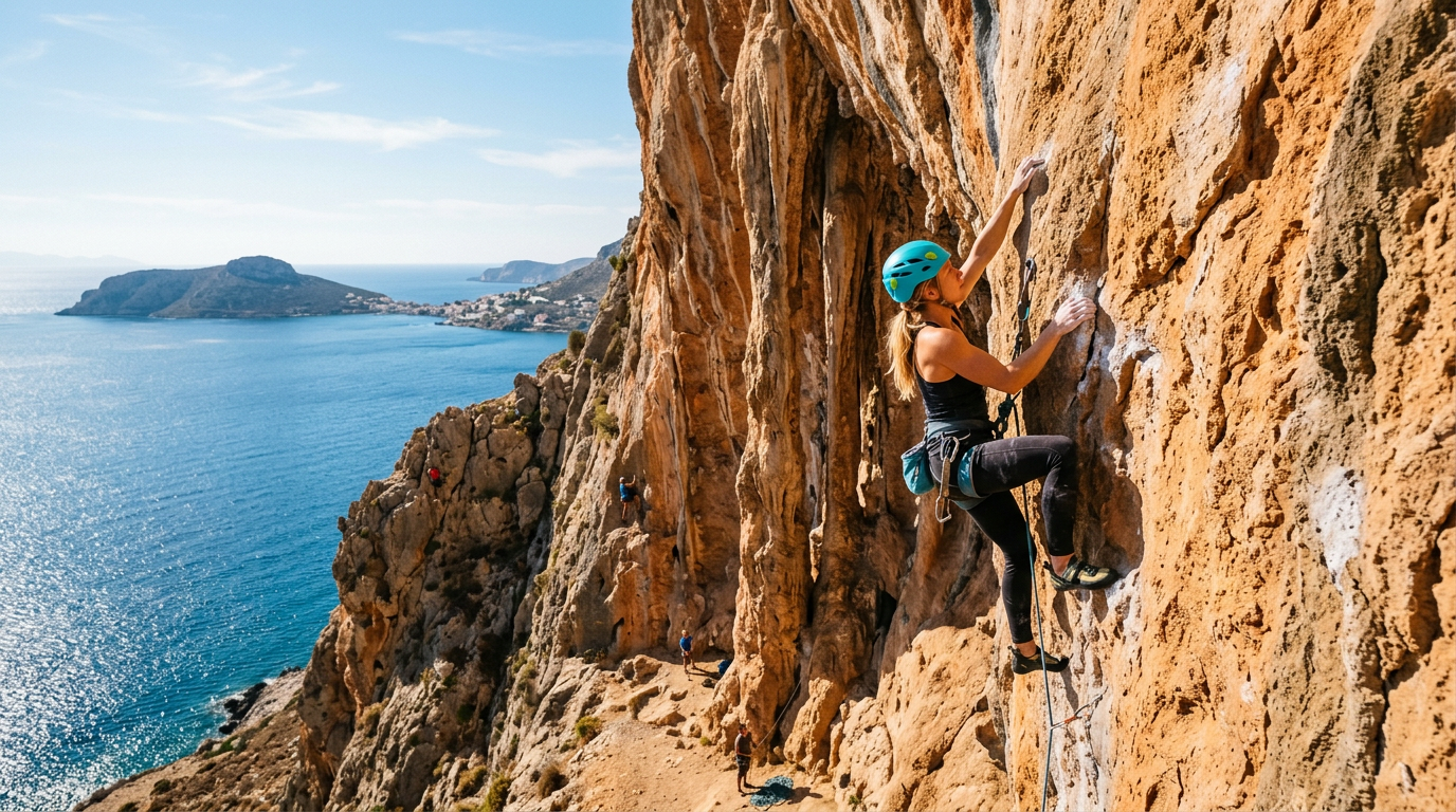 Rock Climbing in Kalymnos, Greece