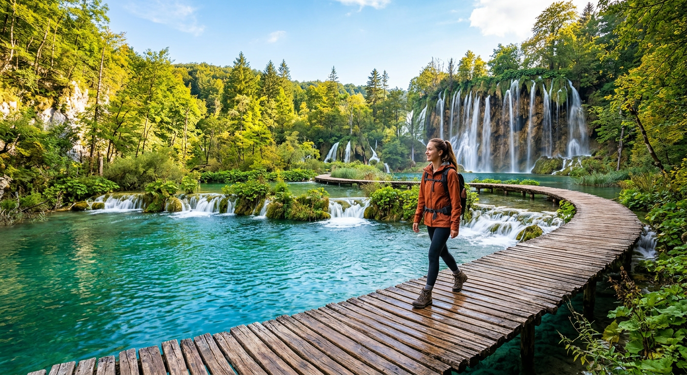 Plitvice Lakes Boardwalk, Croatia (Beginner)